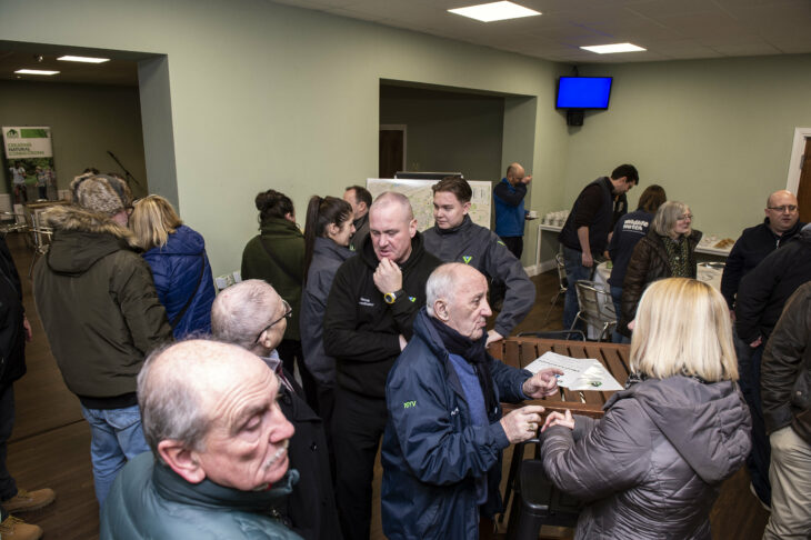 Local people at a celebration event marking the new funding. ©WarrenMedia