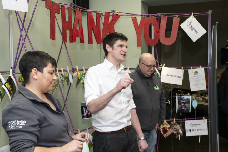 Local people at a celebration event marking the new funding. ©WarrenMedia